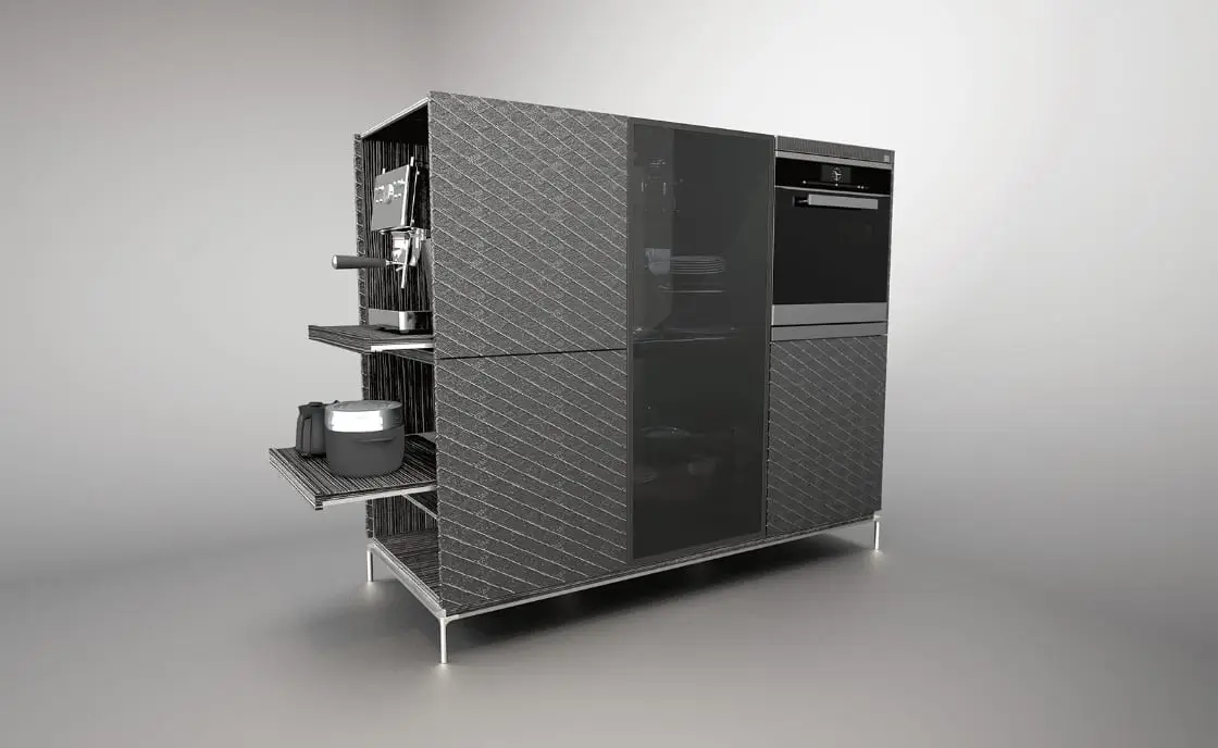 ISOLA キッチンだけではなく、収納もアイランド化へ