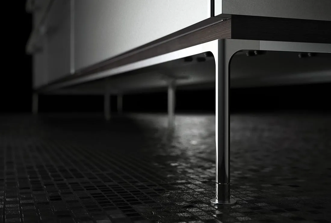 1997 立体活用の画期的マルチシンク「3Dシンク」、「エアフロー」誕生。<br>本格的調理とインテリア性を追求したキッチン「COOKING CORE iNO｜クッキングコア イノ」発売。