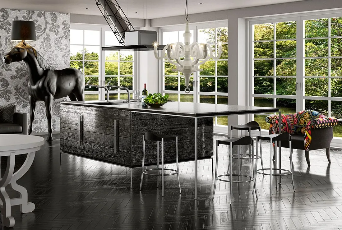 2008ブランドコンセプトとしてテーマ「キッチンに住む」を掲げる。<br>キッチンを調理するための作業空間ではなく、家族や友人が集まるコミュニケーションの場と考え、キッチンを中心としたインテリア全体を提案。