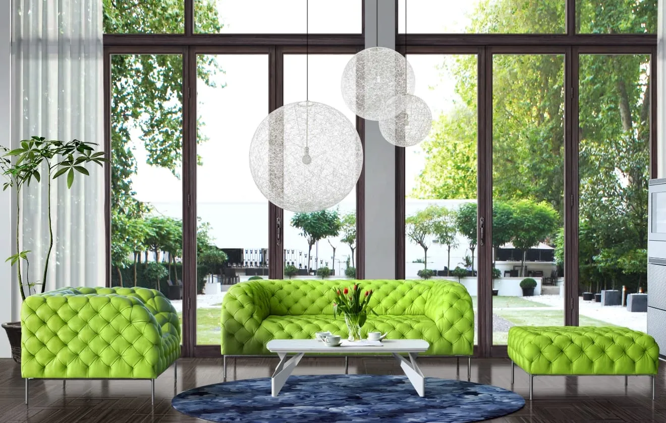 キッチンを中心に住宅全体のインテリアをトータルコーディネート