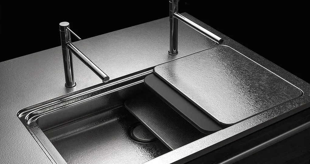 3Dシンクとワークトップがアイスでリンクしました