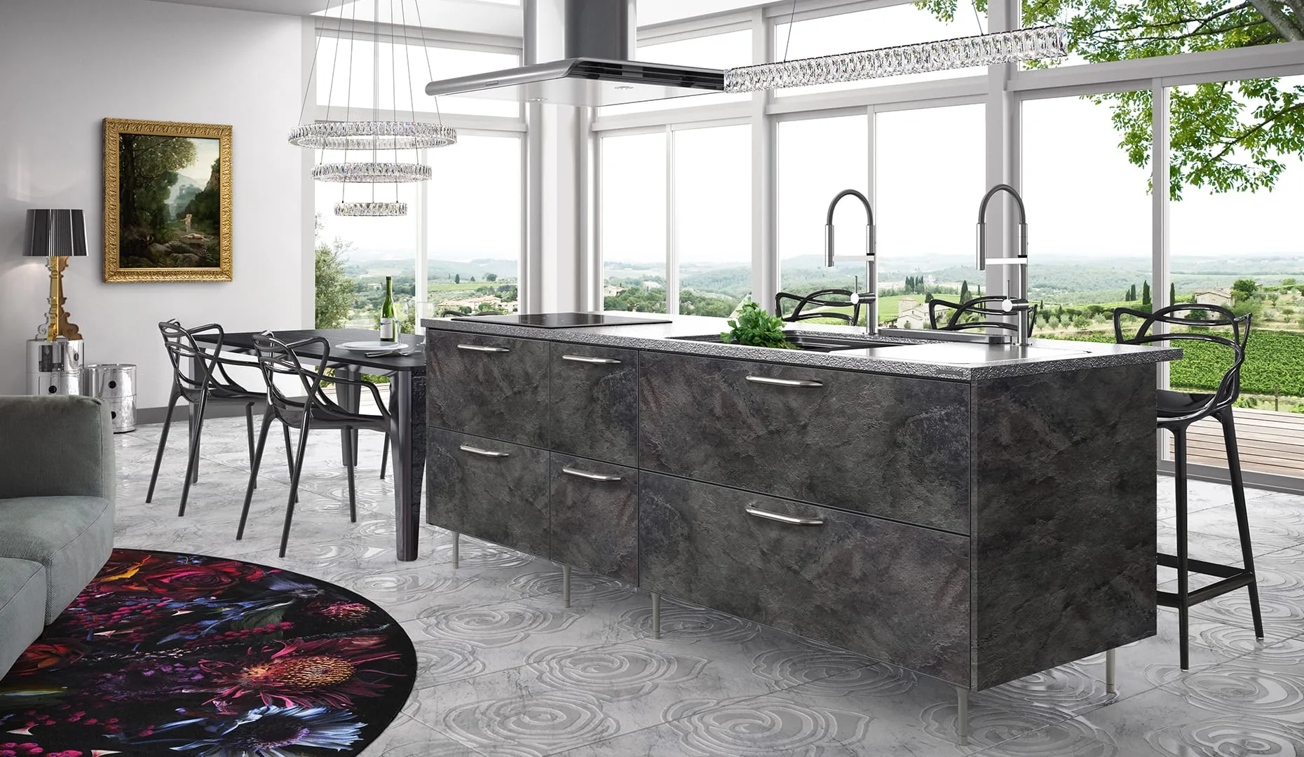 豊富なデザインに加えてマテリアルもこだわって選べる