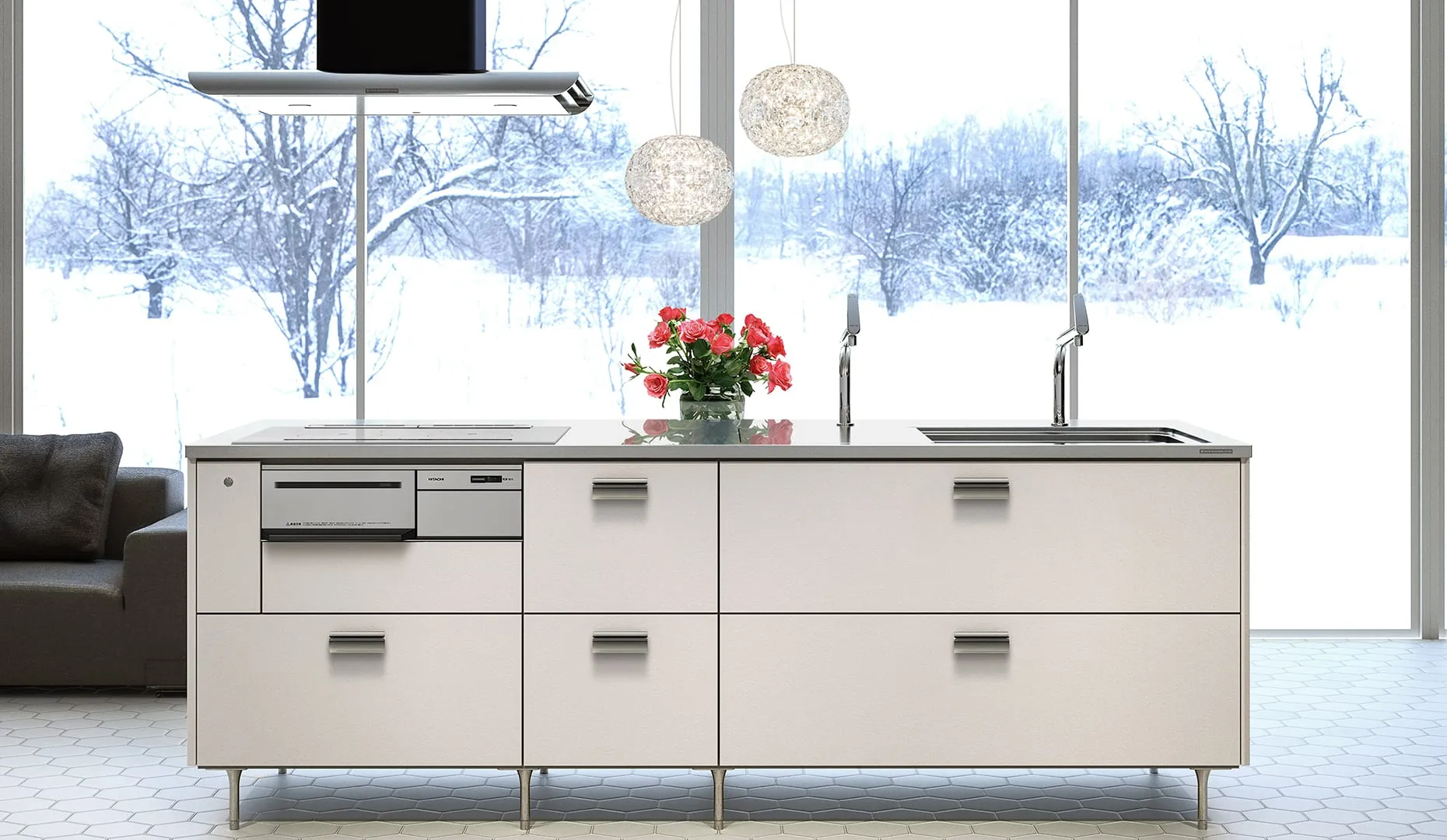 鏡を真ん中に暮らす、新しい住空間