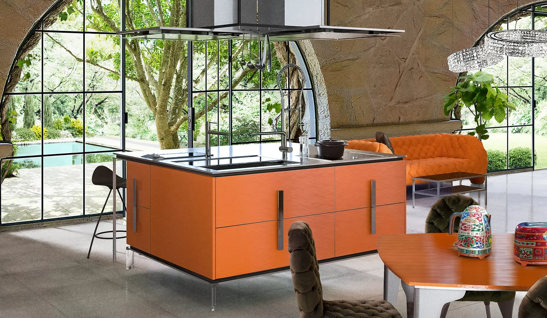 鏡を真ん中に暮らす、新しい住空間