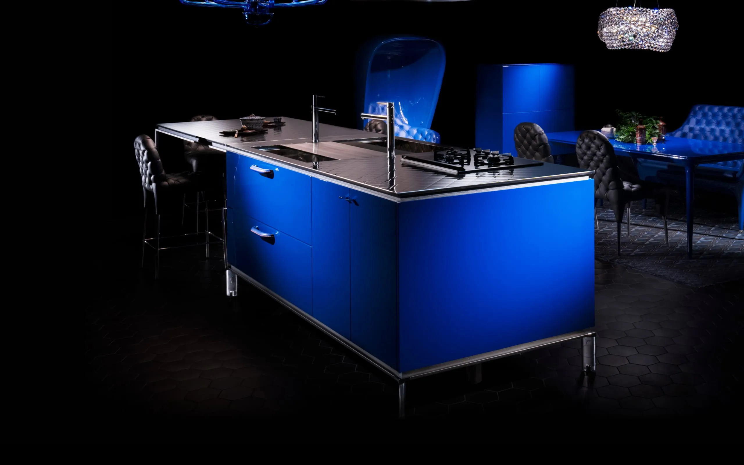 Azul Azul SPIGA TRE Your own color from 1,200 colors Kitchen with endless possibilities