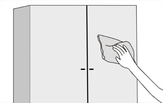 スライド収納ユニットのお手入れ方法 日常のお手入れ