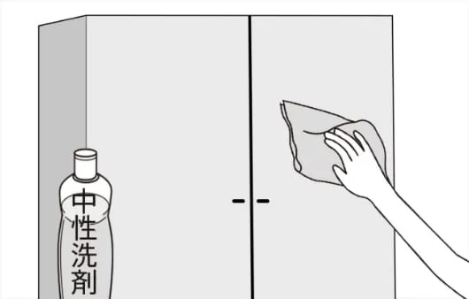 スライド収納ユニットのお手入れ方法 汚れたときのお手入れ