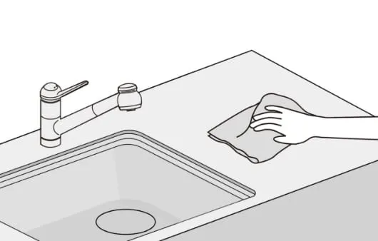 集成材・メラミン集成材・メラミンワークトップのお手入れ方法