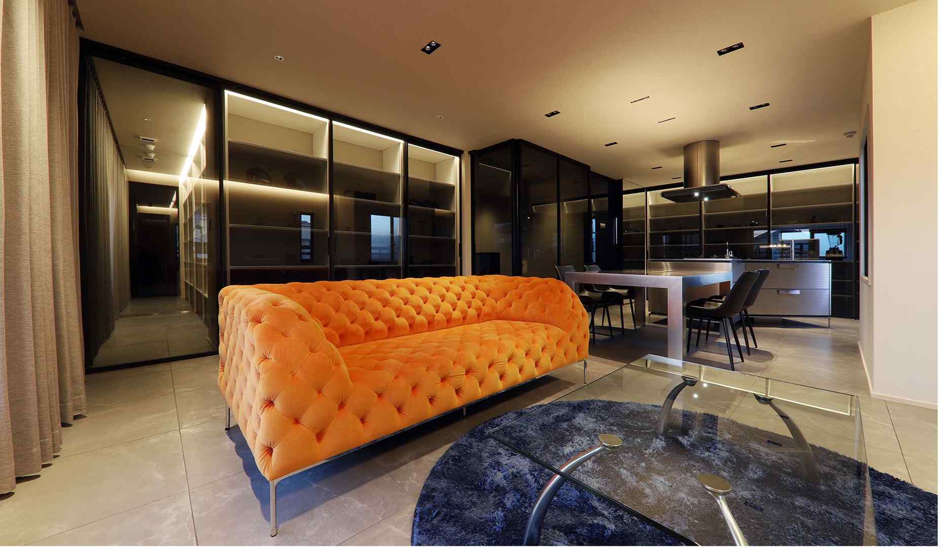 集シングルソファ実例02