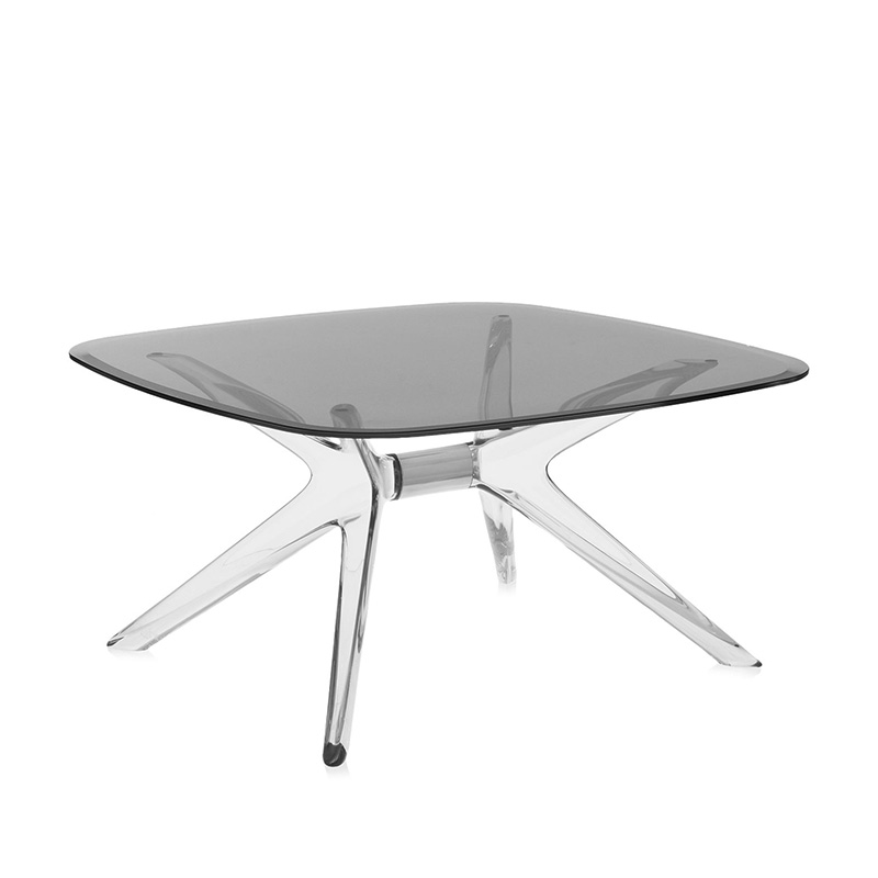 Low table: Blast 80 (Kartell) smoked top