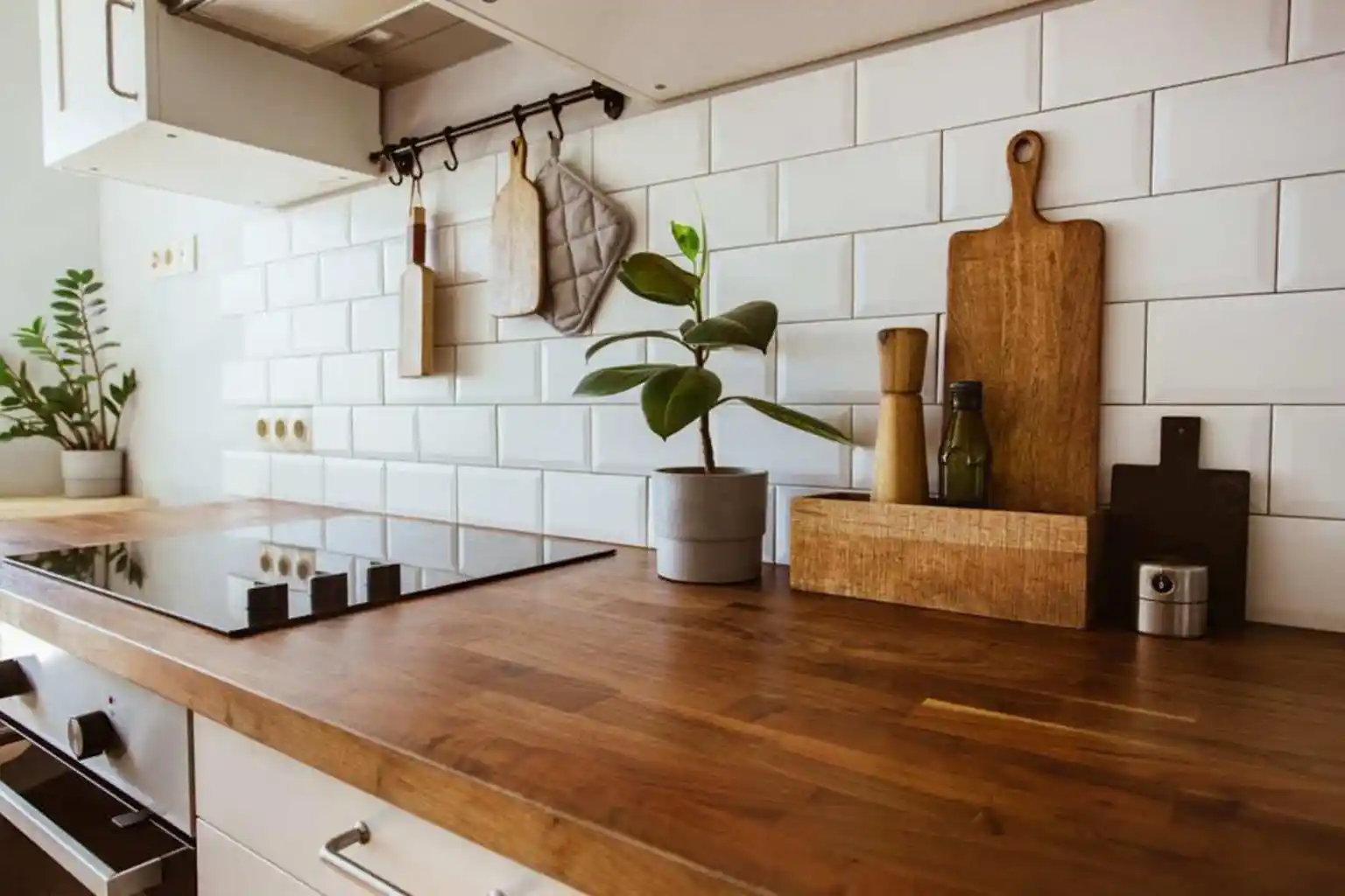 木製のワークトップ