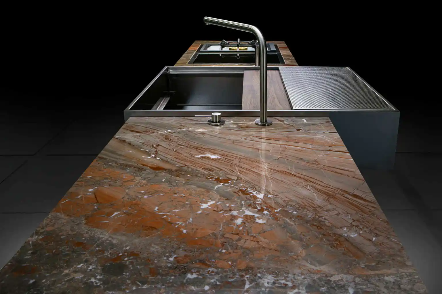  天然石のワークトップ