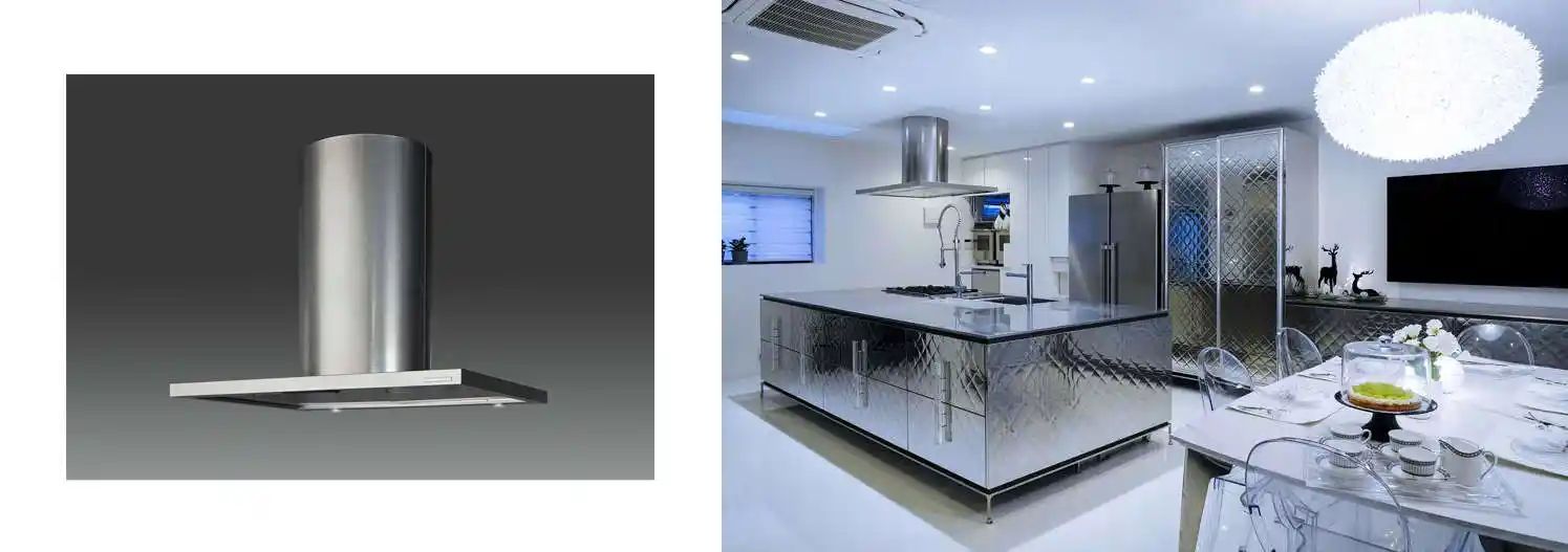 モデル:iNO/扉:キルト/レンジフード:FLATフード