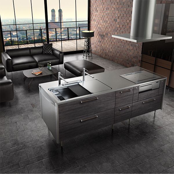 90th Anniversary Commemorative Volume 1] New Kitchen &quot;PORTO&quot; Accented by Aluminum Design Wall is Launched