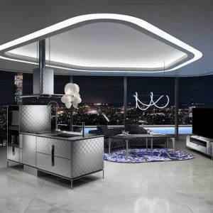 システムキッチン「iNO」に新デザイン『キルトマット』登場「ゼロ動線空間」をテーマに革新的なLDK空間を発表