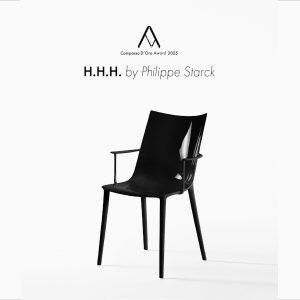 フィリップ・スタルクデザインのチェア「H.H.H.」Kartellとして10回目の受賞となるイタリアで最も権威あるデザイン賞「コンパッソ・ドーロ2025」受賞