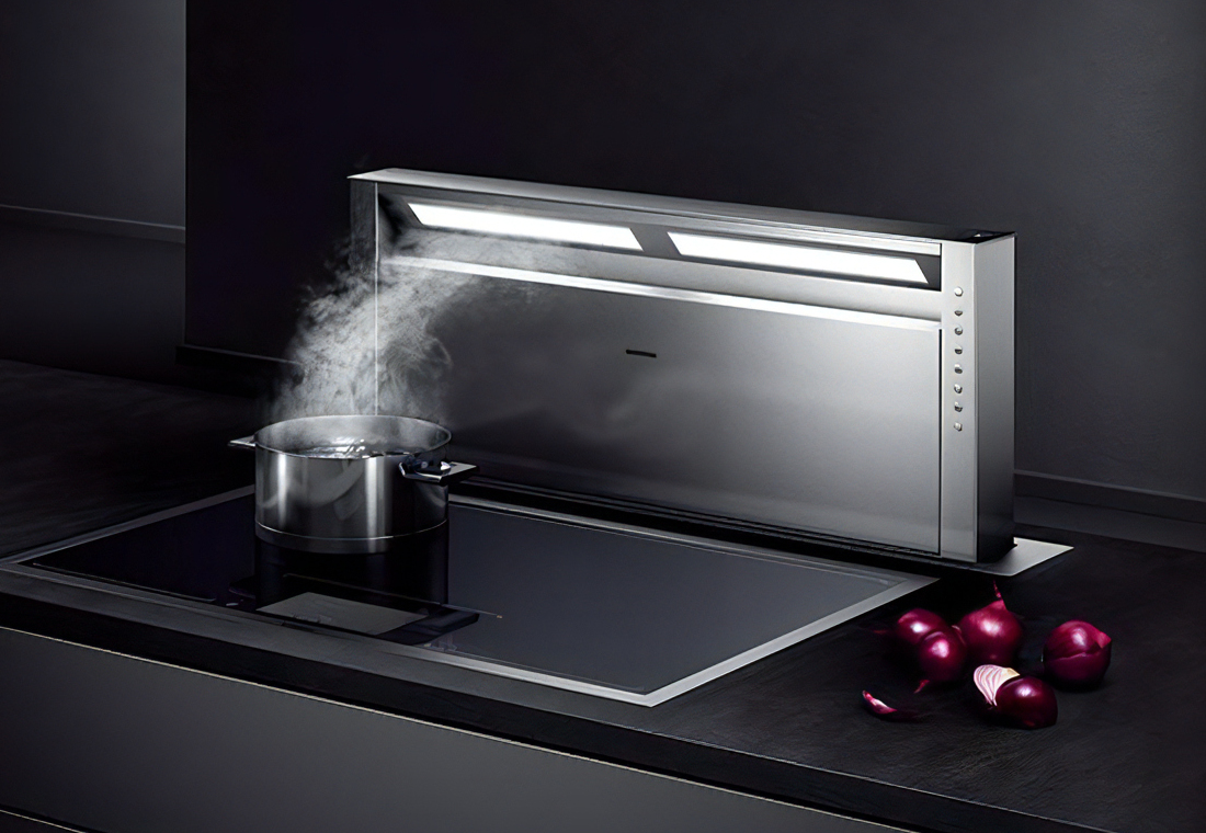 クックトップ間近での効率的な排気性能