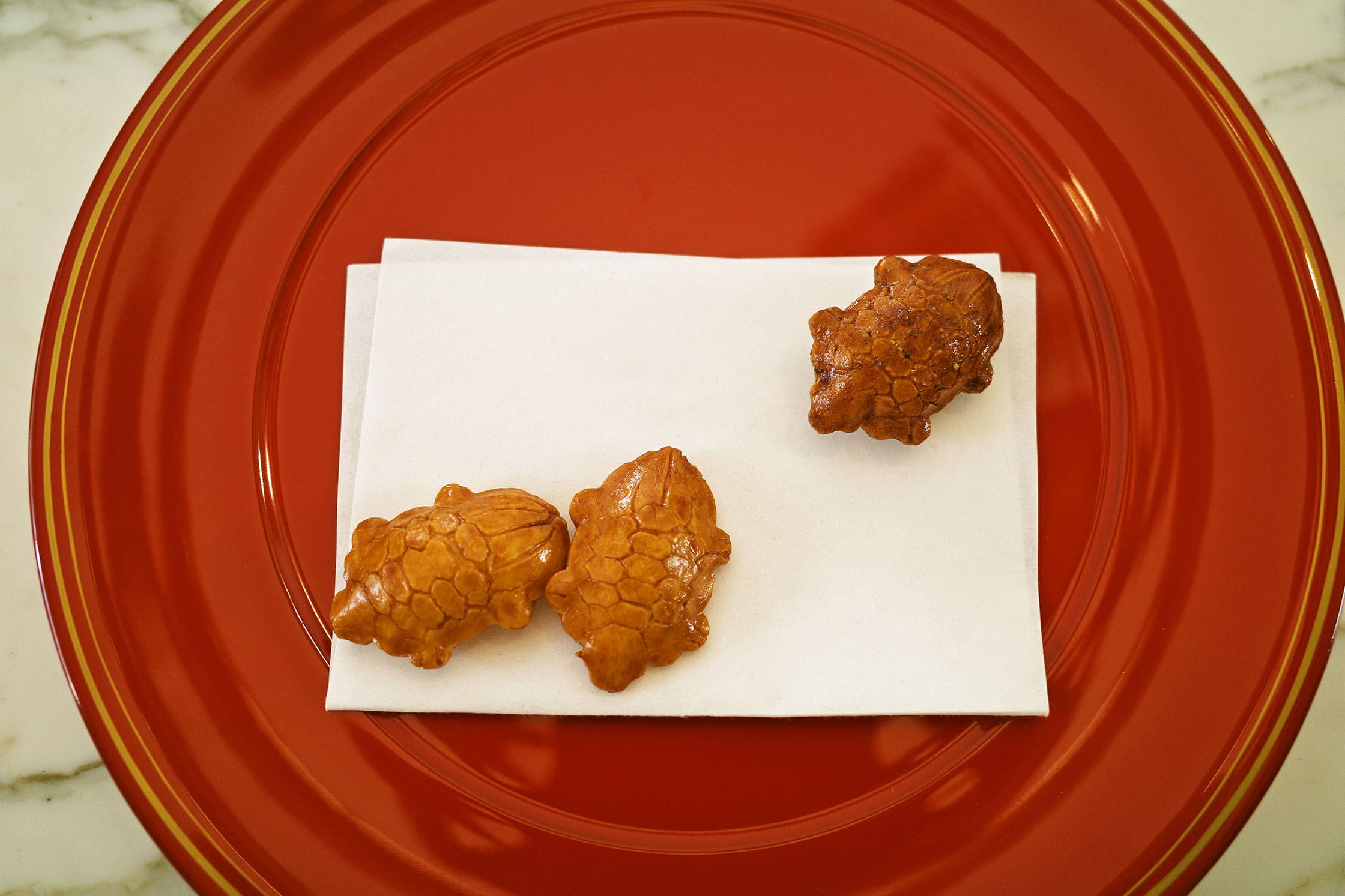 京西陣 菓匠 宗禅「皇室献上品 上技物あられ 亀」