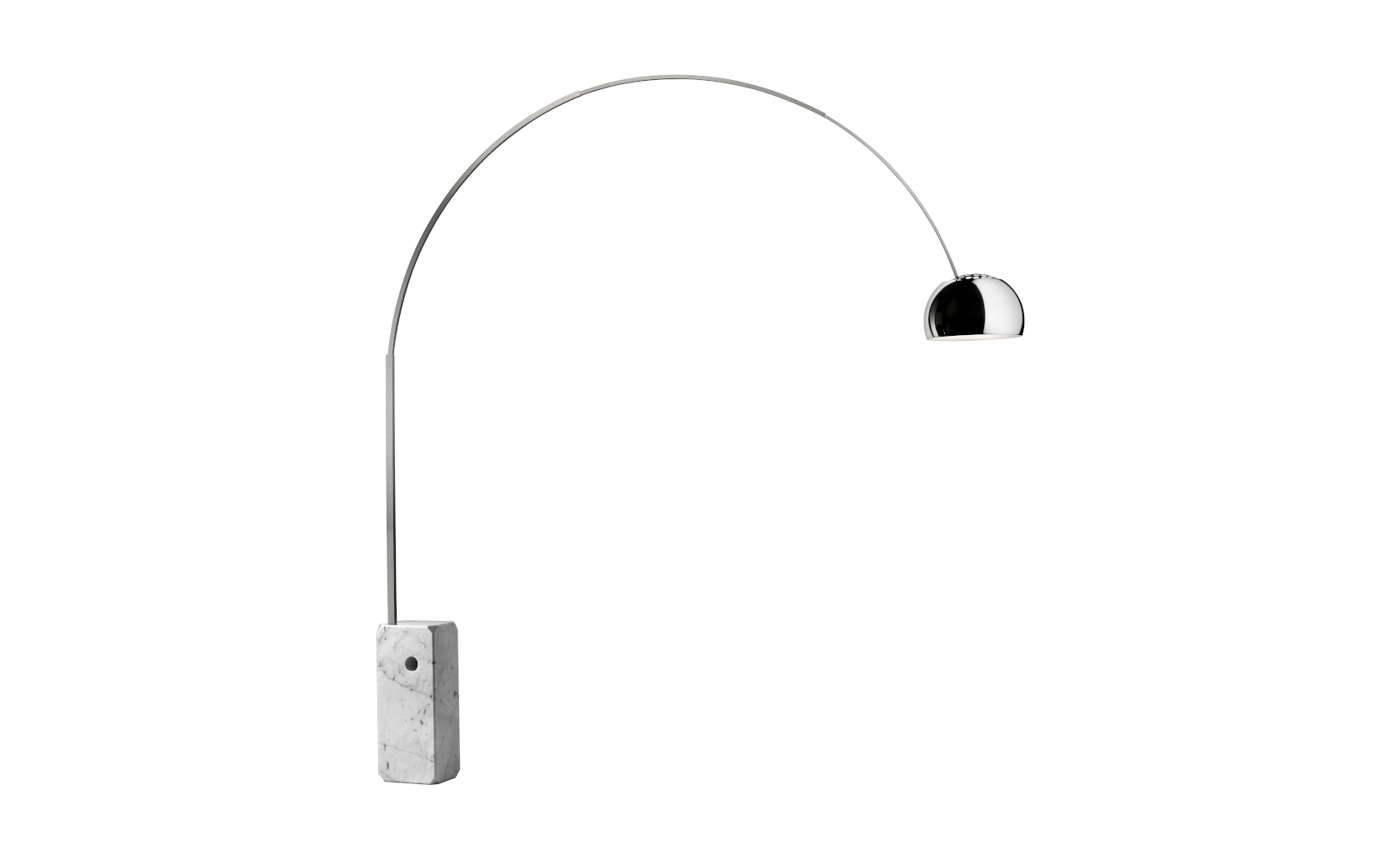 【名作デザイン図鑑】空間に自由をもたらすフロアライト｜フロス「アルコ｜Arco」