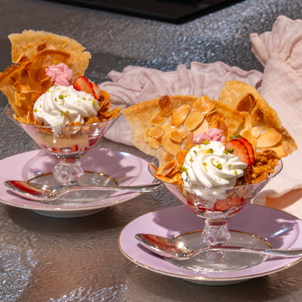 【人気お菓子教室レシピ】いちごとクリームのグラスデザート