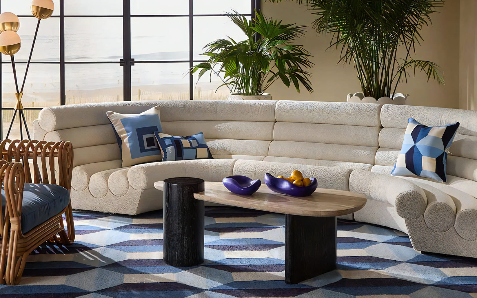 ジョナサンアドラー新商品 ソファ フューチュラ3ピースUシェイプ