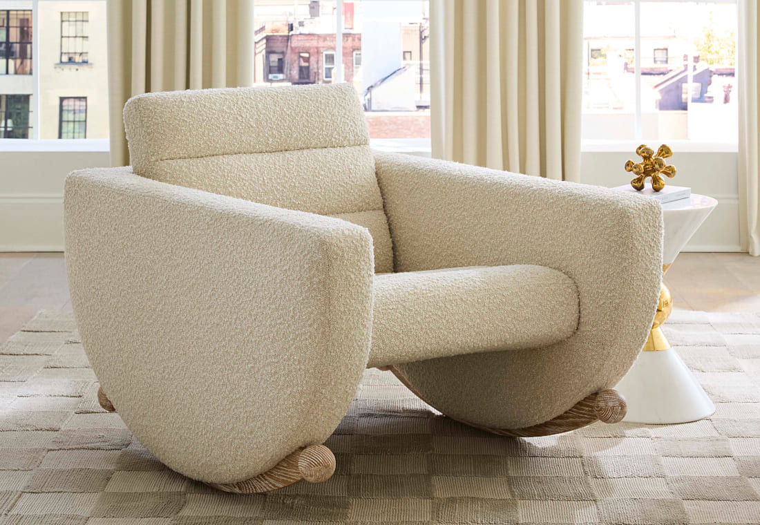 ジョナサンアドラー新商品 ソファ ルナロッキングチェア