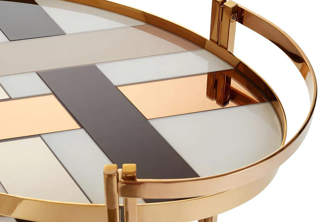 ジョナサンアドラー新商品 ワゴン シャンベージュ・バーカート