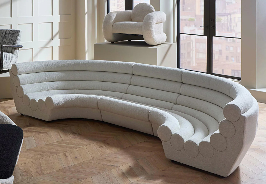 ジョナサンアドラー新商品 ソファ フューチュラ3ピースUシェイプ