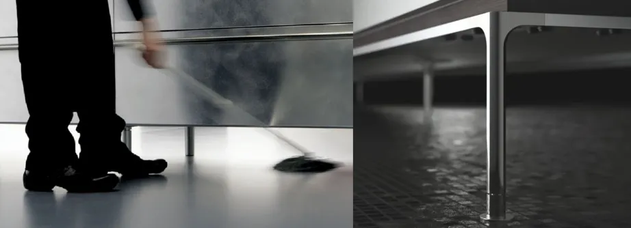 猫が乗っても安全性の高いワークトップとIHキッチンコンロ