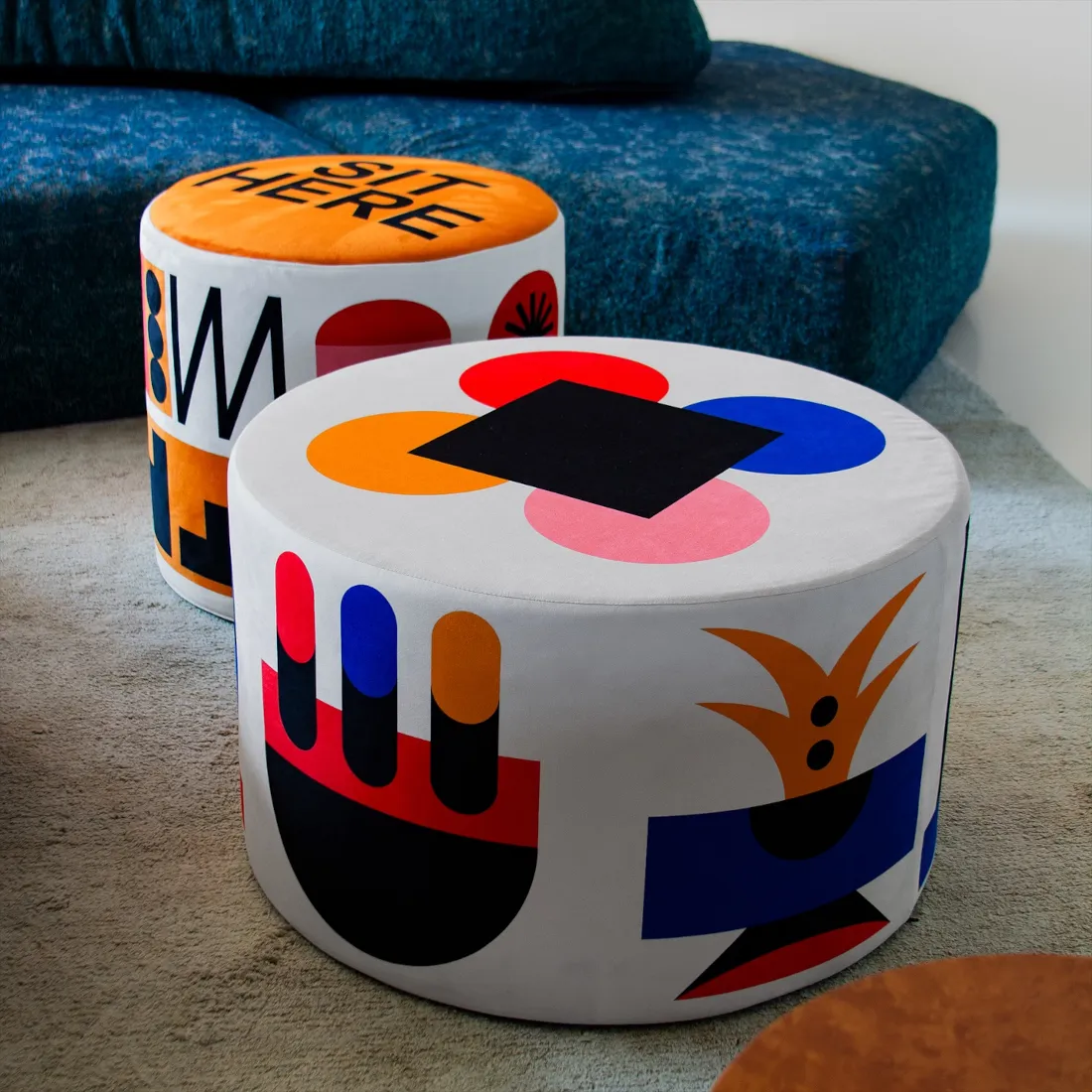 Qeeboo｜キーブー ホームデザインプフホワイトM